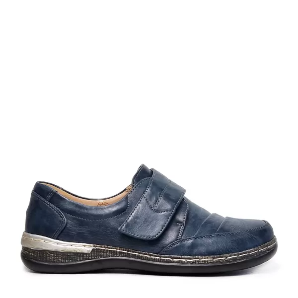 Сини дамски ежедневни обувки с велкро 21048-2