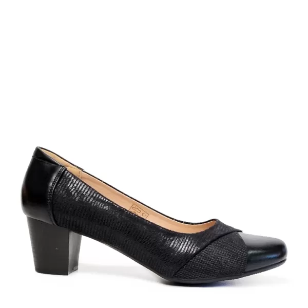 Черни дамски ежедневни обувки от еко кожа 21051-1