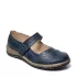 Сини равни дамски обувки с велкро 21083-2
