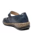 Сини равни дамски обувки с велкро 21083-2