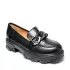 Модерни черни дамски обувки от еко кожа 21085-1