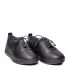 Дамски ежедневни обувки в черен цвят с ластични връзки - 21111-1
