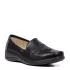 Черни дамски ежедневни обувки от еко кожа с ниско ходило 21122-1