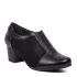 Черни дамски ежедневни обувки от еко кожа на ток 21124-2