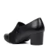 Дамски ежедневни обувки от еко кожа в черно на ток 21125-1