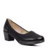 Дамски ежедневни обувки със среден ток черни 21128-1