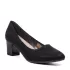 Дамски ежедневни обувки с деколте на среден ток черни 21129-1