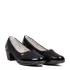 Дамски ежедневни обувки със среден ток черни 21130-1