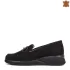 Дамски ежедневни обувки от естествен велур черни 21132-2