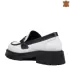 Модерни дамски ежедневни обувки тип мокасини в бял цвят 21166-1