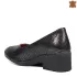 Дамски ежедневни обувки със среден ток в черен цвят 21168-1