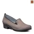 Ежедневни дамски обувки на нисък ток в цвят визон 21170-2