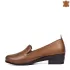 Ежедневни дамски обувки на нисък ток в цвят таба 21170-3