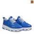 Дамски спортни обувки в син цвят от естествена кожа 21179-2