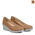 Дамски пролетно летни обувки в цвят таба на платформа 21181-2
