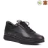 Ежедневни черни дамски обувки с връзки 21270-1