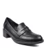 Черни дамски ежедневни обувки на ток 21446-1