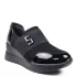 Черни дамски спортни обувки на платформа 21452-1