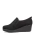 Черни дамски ежедневни обувки от еко велур на платформа 26996-3