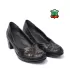 Български дамски обувки с деколте на ток в черен цвят 21087-1