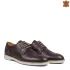 Кафяви мъжки елегантни обувки от естествена кожа 13210-2
