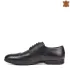 Черни спортно елегантни мъжки обувки от естествена кожа 13213-1