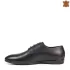 Спортно елегантни мъжки обувки от черна естествена кожа 13215-1