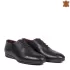 Елегантни черни мъжки обувки с равно ходило 13229-1