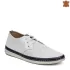 Мъжки летни обувки от естествена кожа в бял цвят 13209-2