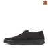 Летни мъжки обувки от естествен набук в черен цвят 13226-1