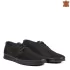 Летни мъжки обувки от естествен набук в черен цвят 13226-1