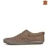 Шити мъжки летни обувки с връзки в бежов цвят 13232-2