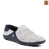 Летни мъжки обувки без връзки от естествена кожа в бяло 13248-1