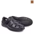 Черни мъжки летни обувки Comfort от естествена кожа 14575-1