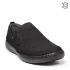 Черни мъжки летни обувки от естествен набук с ластици 14594-1