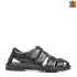 Мъжки кожени сандали в черен цвят 14568-3