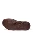 Кафяви мъжки чехли от естествена кожа с лепка 14596-3