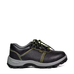 Черни мъжки работни обувки с метално бомбе - 13102...