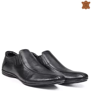 Мъжки спортно елегантни обувки черни 13153-1...
