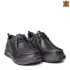 Мъжки ежедневни обувки с връзки в черно - 13154-1