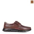 Мъжки обувки с връзки и ластик в кафяво 13163-2