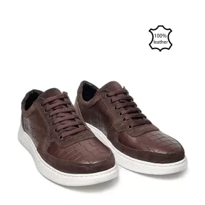 Мъжки спортни обувки в кафяв цвят 13171-2...