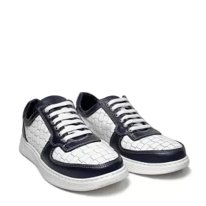 Мъжки спортни обувки в синьо и бяло 13171-1...