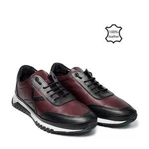 Мъжки спортни обувки в черно и бордо 13178-1...