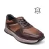 Мъжки ежедневни обувки от естествена кожа в кафяв цвят 13186-2