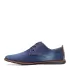 Сини мъжки обувки с връзки от дънков плат 13187-2