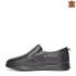 Черни мъжки обувки гигант 46-50 от естествена кожа - 13197-1