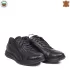 Български мъжки спортни обувки естествена кожа черни 13206-1
