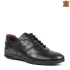 Кожени спортно елегантни мъжки обувки в черен цвят 13218-1