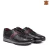 Мъжки всекидневни черни обувки от естествена кожа 13231-1